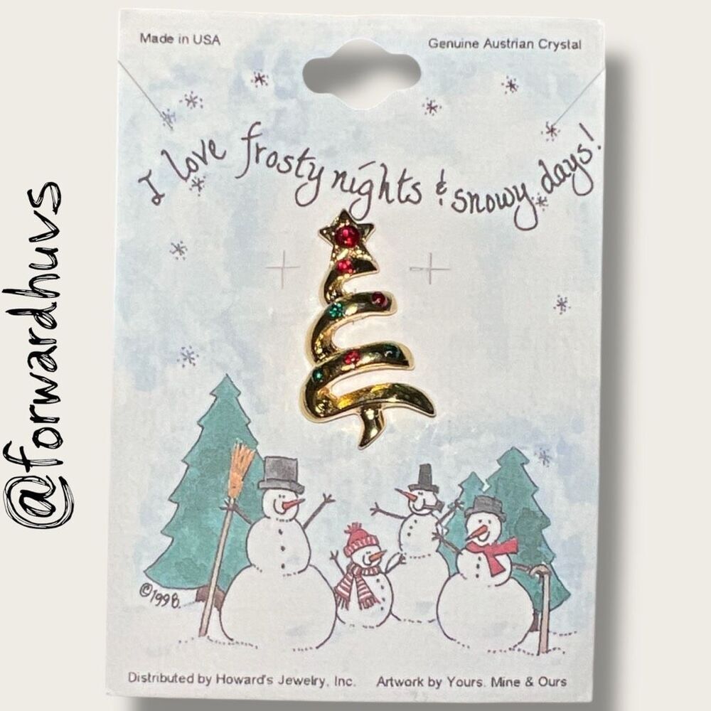 Bundle Sale 3 for $15 | Christmas Tree Pin | Genuine Austrian Crystal